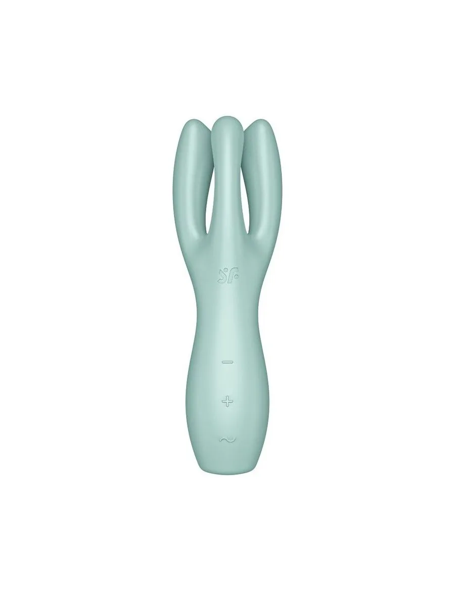 Кліторальний вібратор Satisfyer Threesome 3 Mint з трьома пальчиками