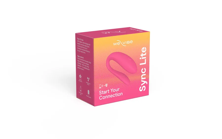 Смарт-вібратор для пар We-Vibe Sync Lite Pink, 10 віброрежимів, можна поєднувати з проникним сексом