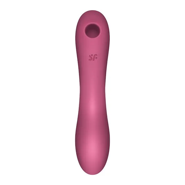 Вакуумный стимулятор с вибрацией Satisfyer Curvy Trinity 3 Red