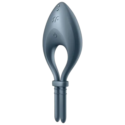 Ерекційне смарт-віброкільце ласо з регулюванням розміру Satisfyer Bullseye Dark Blue