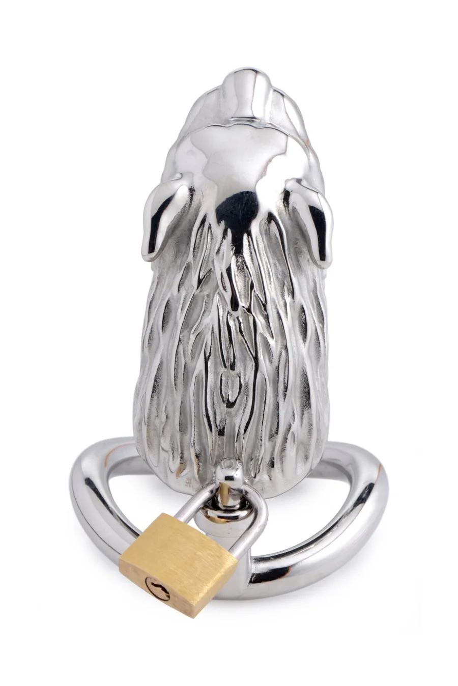 Клетка для пениса Master Series: Tiger King Cock Cage With Lock, три кольца, замок, три ключа