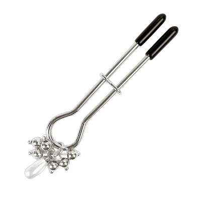 Затискач для клітора Art of Sex - Pearl Drop, Срібло