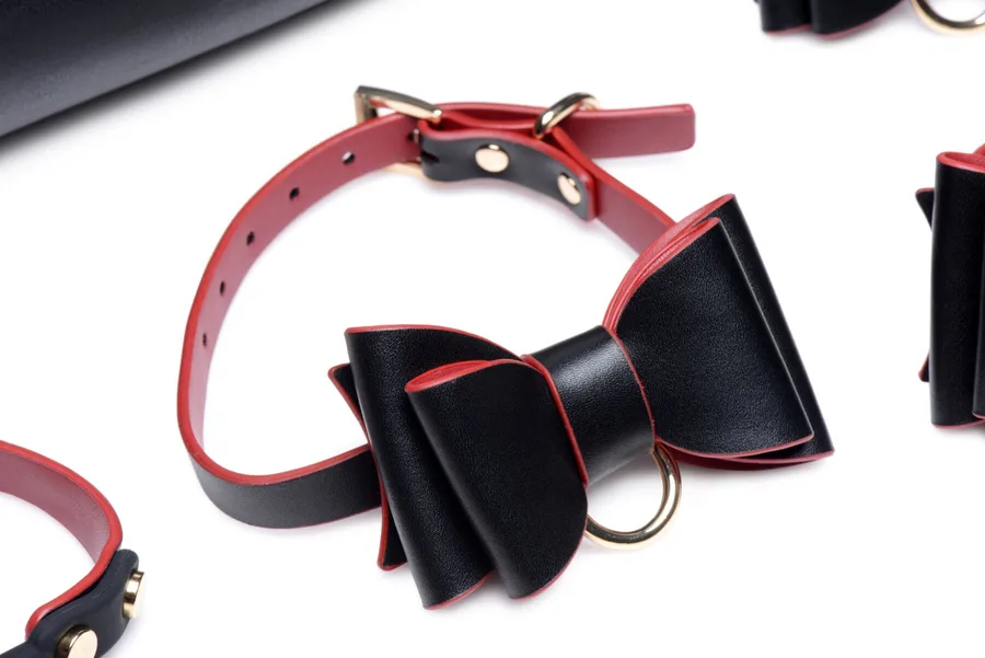 Набор БДСМ с дорожной сумкой Master Series: Bow — Luxury BDSM Set With Travel Bag, 11 предметов