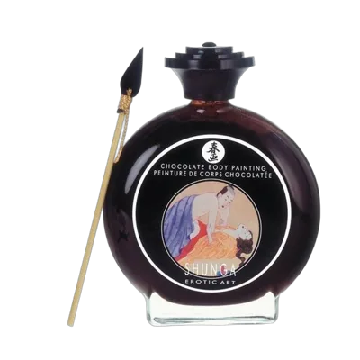 Фарба для тіла Shunga BODYPAINTING – Aphrodisiac chocolate (100 мл) без глютену та парабенів