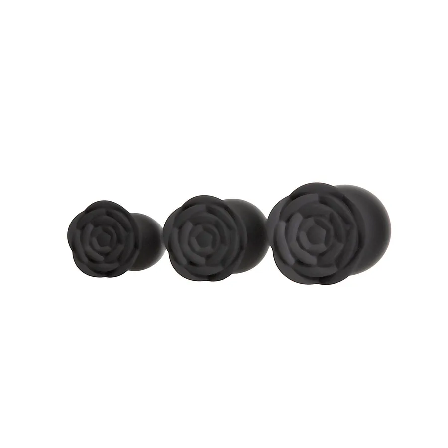 Набор силиконовых анальных пробок BMS Roses Til’ Dawn Silicone Anal Plug Kit (повреждена упаковка!!!)