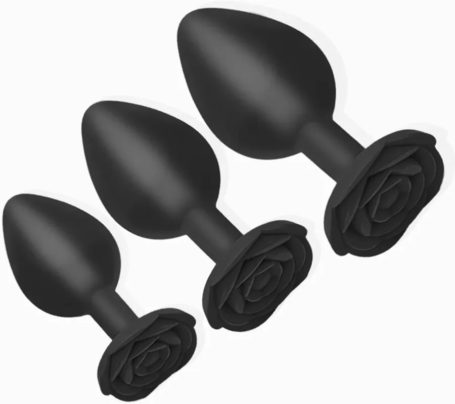 Набор силиконовых анальных пробок BMS Roses Til’ Dawn Silicone Anal Plug Kit (повреждена упаковка!!!)