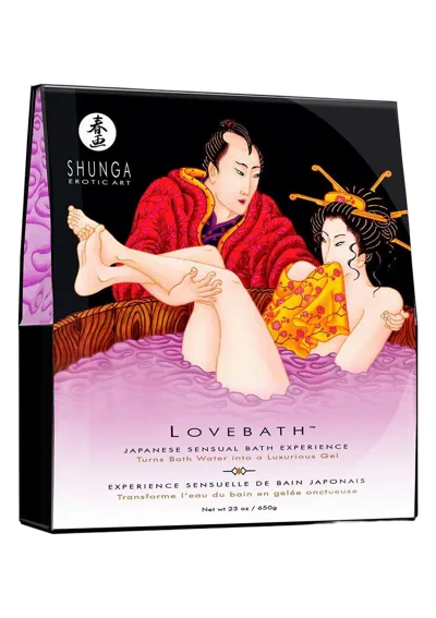 Гель для ванны Shunga LOVEBATH – Sensual Lotus 575 г, делает воду ароматным желе со SPA-эффектом