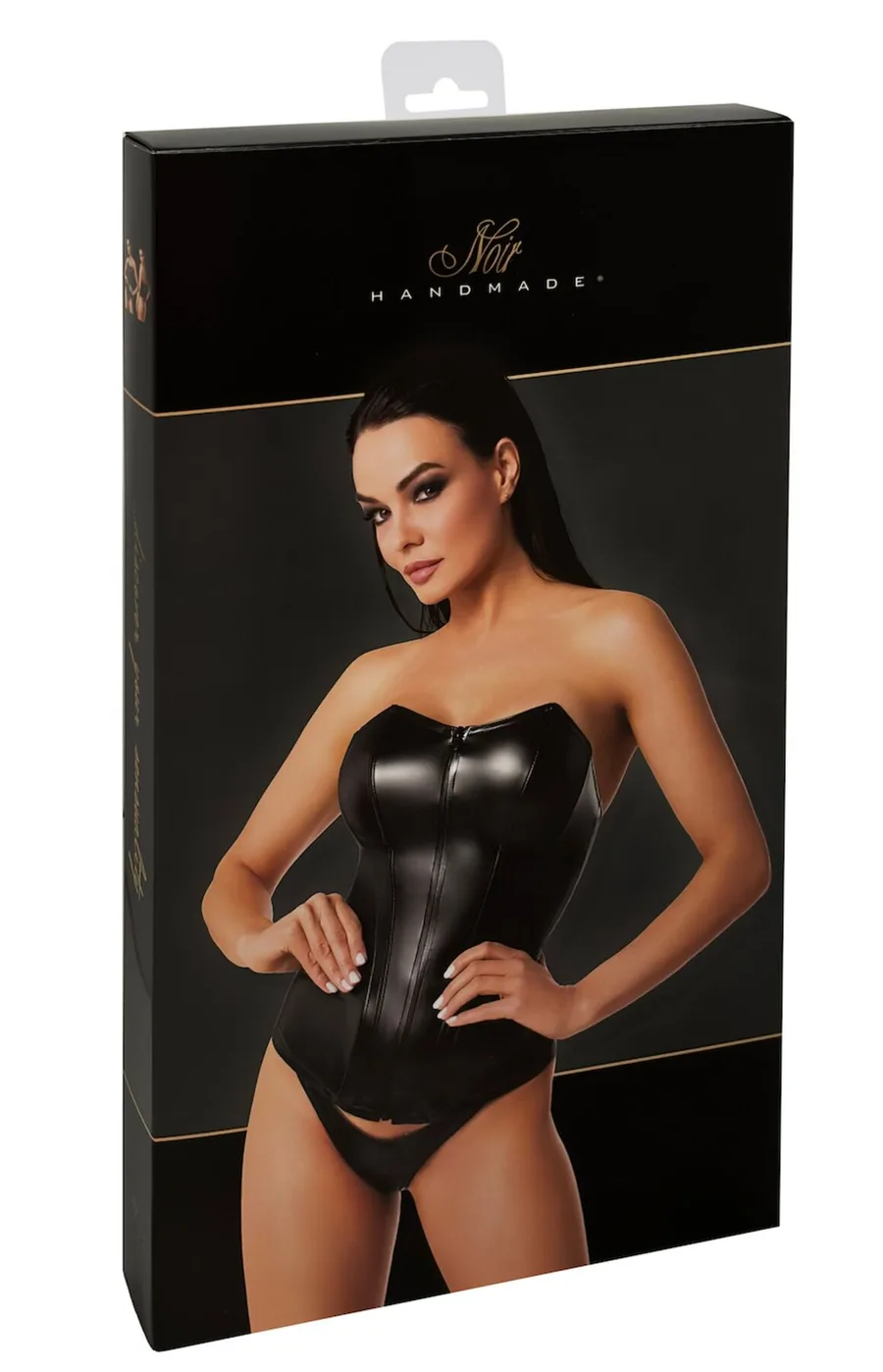 Корсет Noir Handmade F334 Powerwetlook corset - 3XL