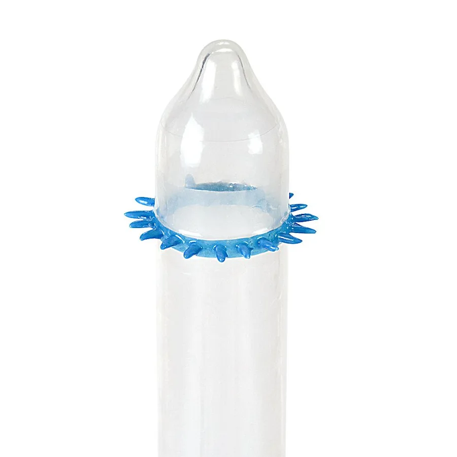Насадка на член Recare Spike Condom Blue (презерватив з шипами)