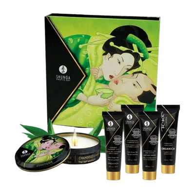 Подарунковий набір Shunga GEISHAS SECRETS ORGANICA – Exotic Green Tea: для шикарної ночі вдвох