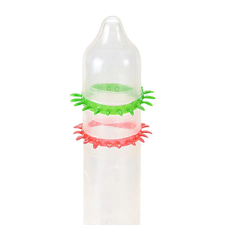 Насадка на член Recare Spike Condom Green (презерватив з рядами шипів)