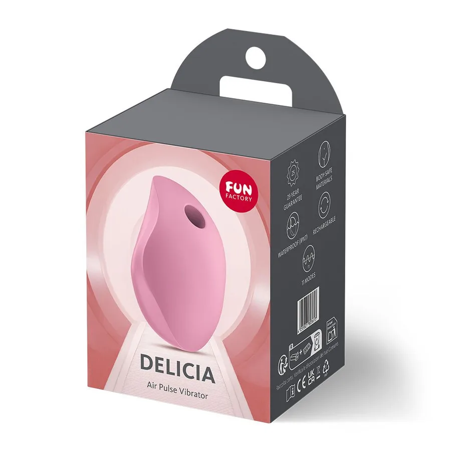 Вакуумний стимулятор Fun Factory Delicia Rose, 11 режимів роботи, перезаряджуваний