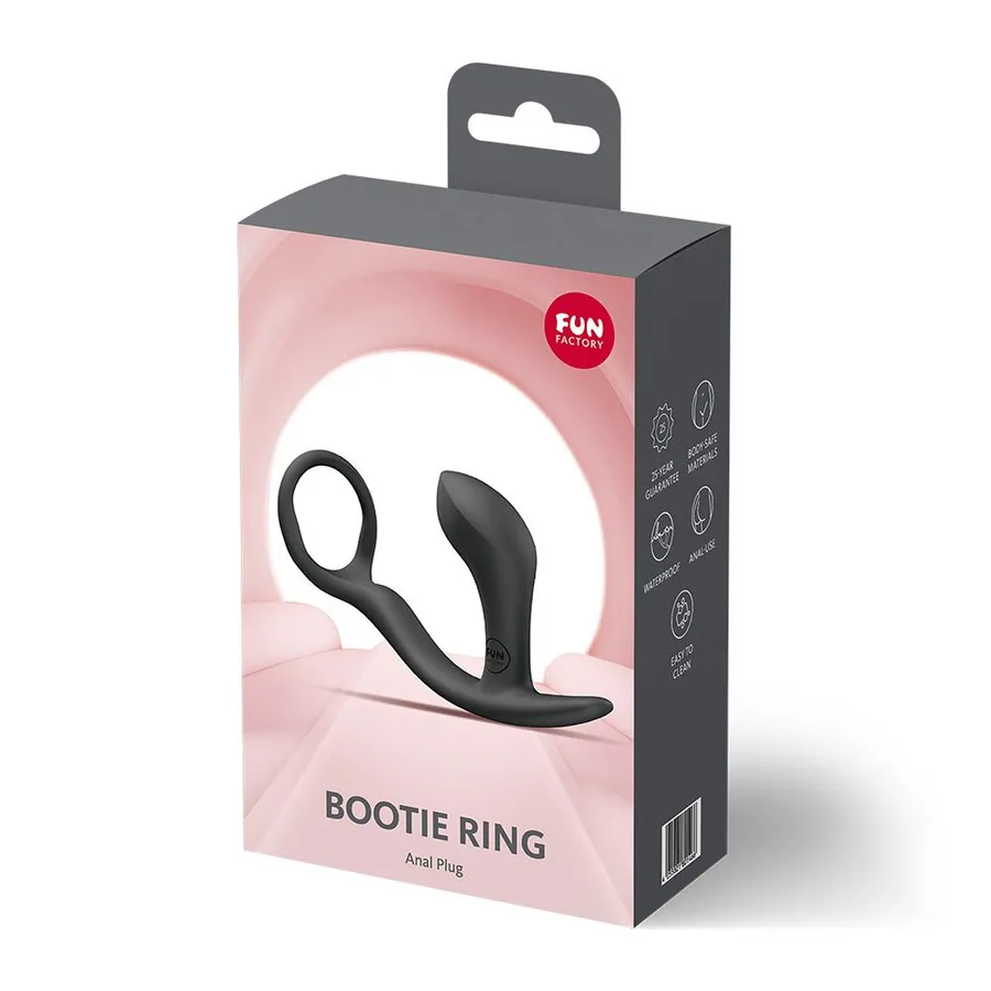 Анальна пробка з ерекційним кільцем Fun Factory BOOTIE RING Black