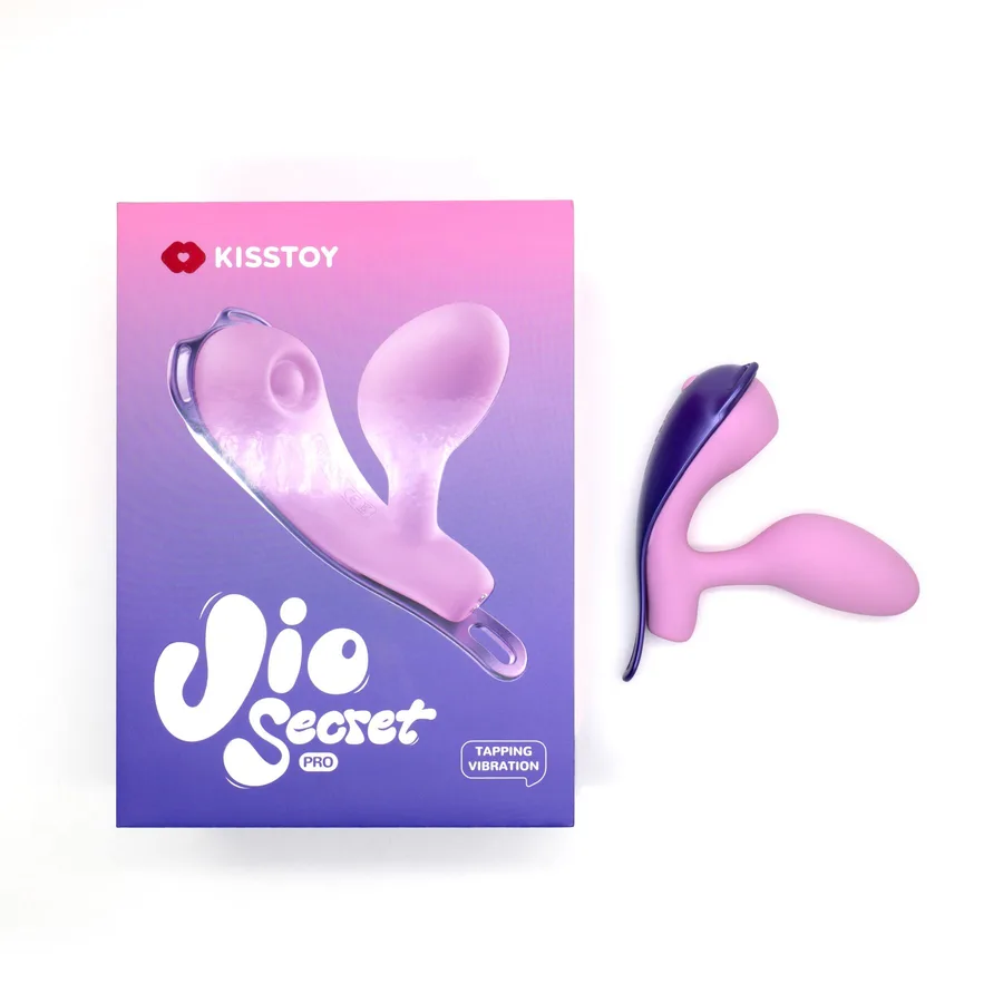 Смарт-віброяйце зі стимуляцією клітора KISSTOY Viosecret Pro, реагує на стискання, пояс для кріплення
