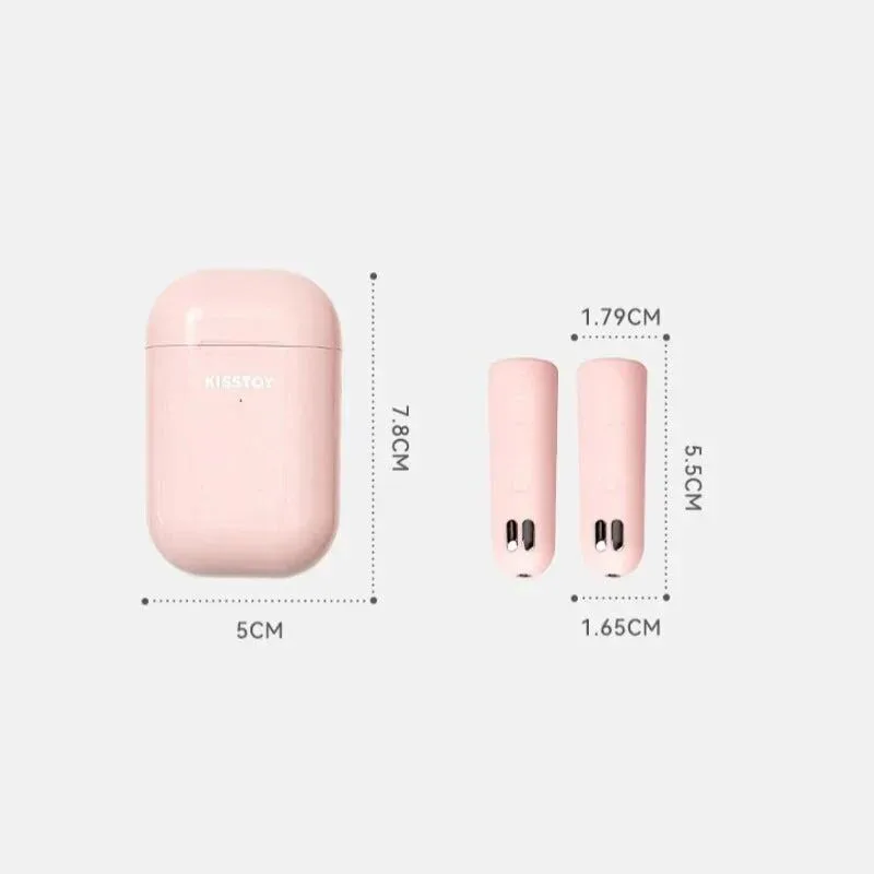 Вибраторы на палец с электростимуляцией KISSTOY Viva Pods, 2 шт, держатели в комплекте