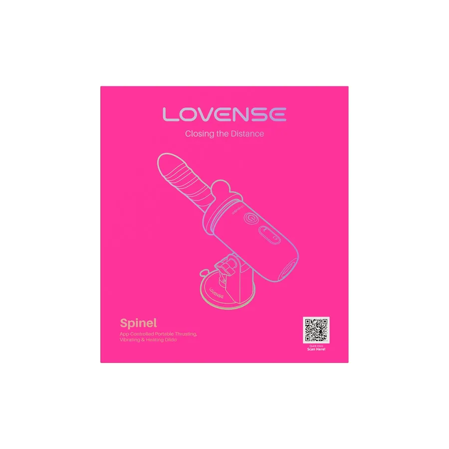 Смарт-міні секс-машина Lovense Spinel імітація фрикцій, підігрів, 3 насадки, на присосці