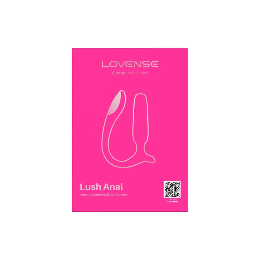 Анальна смарт-вібропробка Lovense Lush Anal, дуже потужна, LED-підсвічування