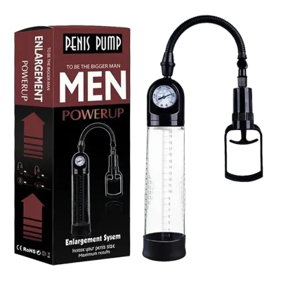 Вакуумная помпа Men Powerup со стрелочным манометром и ручным насосом