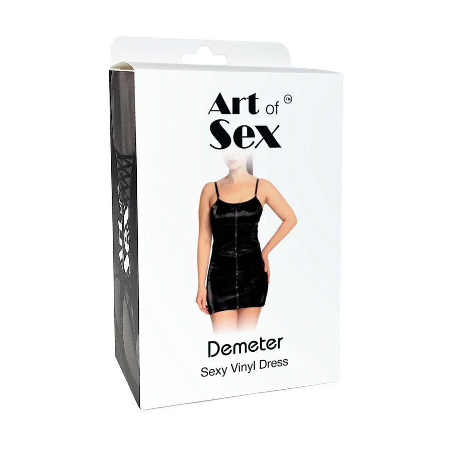 Лакована сукня Art of Sex - Demeter, колір чорний, розмір S