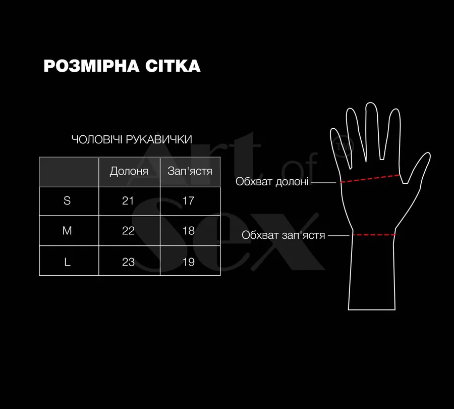 Лаковані чоловічі рукавички без пальців Art of Sex - Jeyson, колір чорний, розмір M