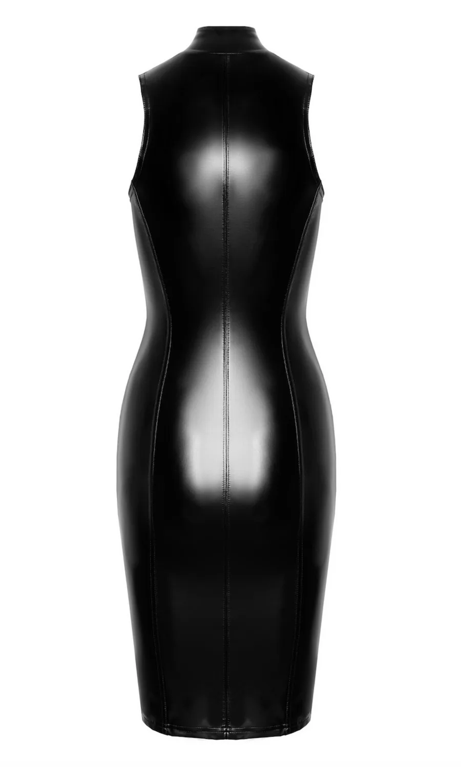 Платье Noir Handmade F337 Powerwetlook midi dress - L