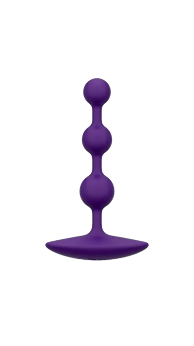 Анальне намисто Romp Amp Dark Purple, силікон, макс. діаметр 2,6 см