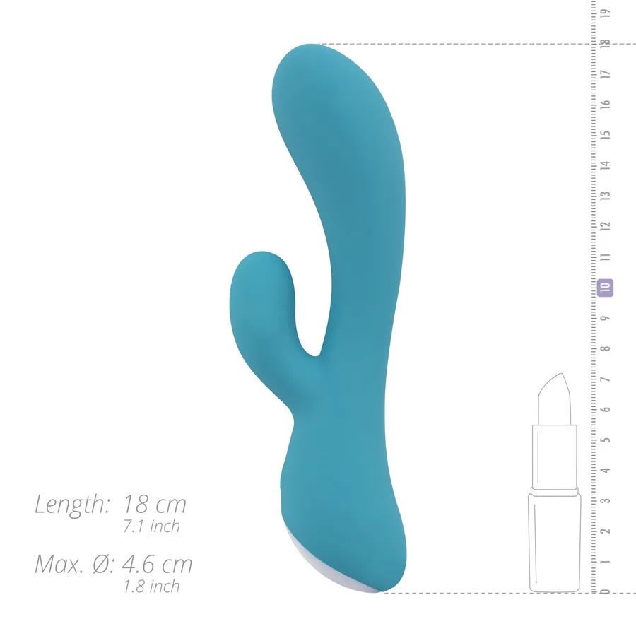 Вибратор-кролик Cala Azul – Martina Rabbit Vibrator, эргономичная форма, 10 режимов
