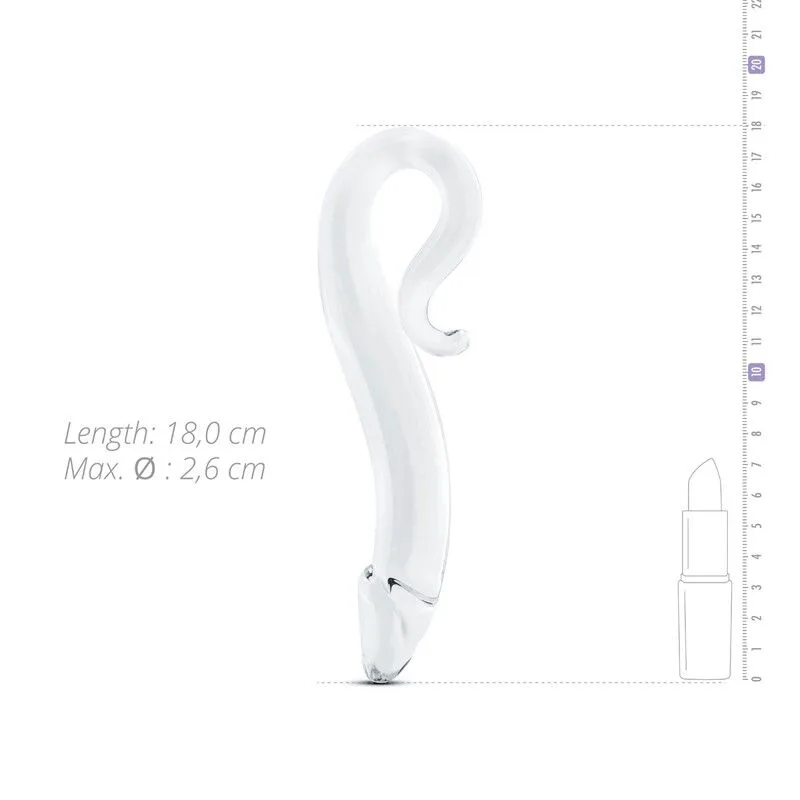 Скляний дилдо Gildo Glass Dildo No. 21, реалістична головка