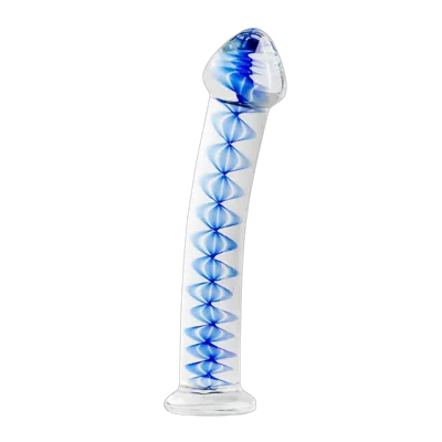 Стеклянный дилдо Gildo Glass Dildo No. 4, для точки G и простаты