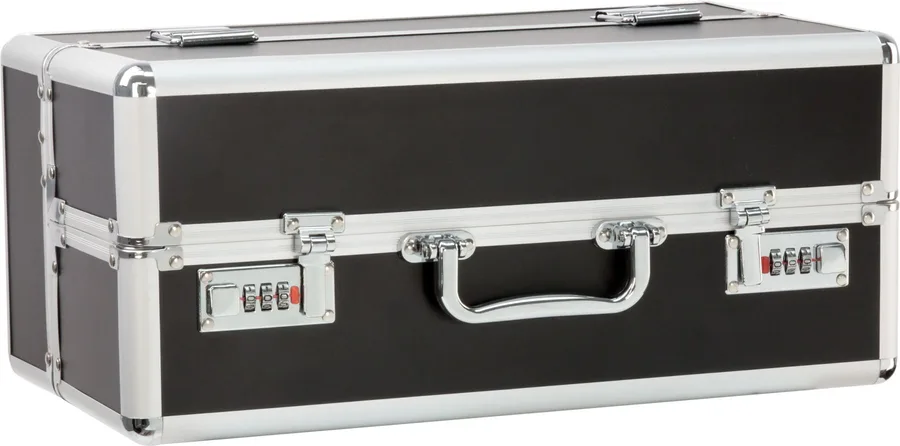 Великий кейс для зберігання секс-іграшок BMS Factory Large Lokable Vibrator Case Black,кодовий замок