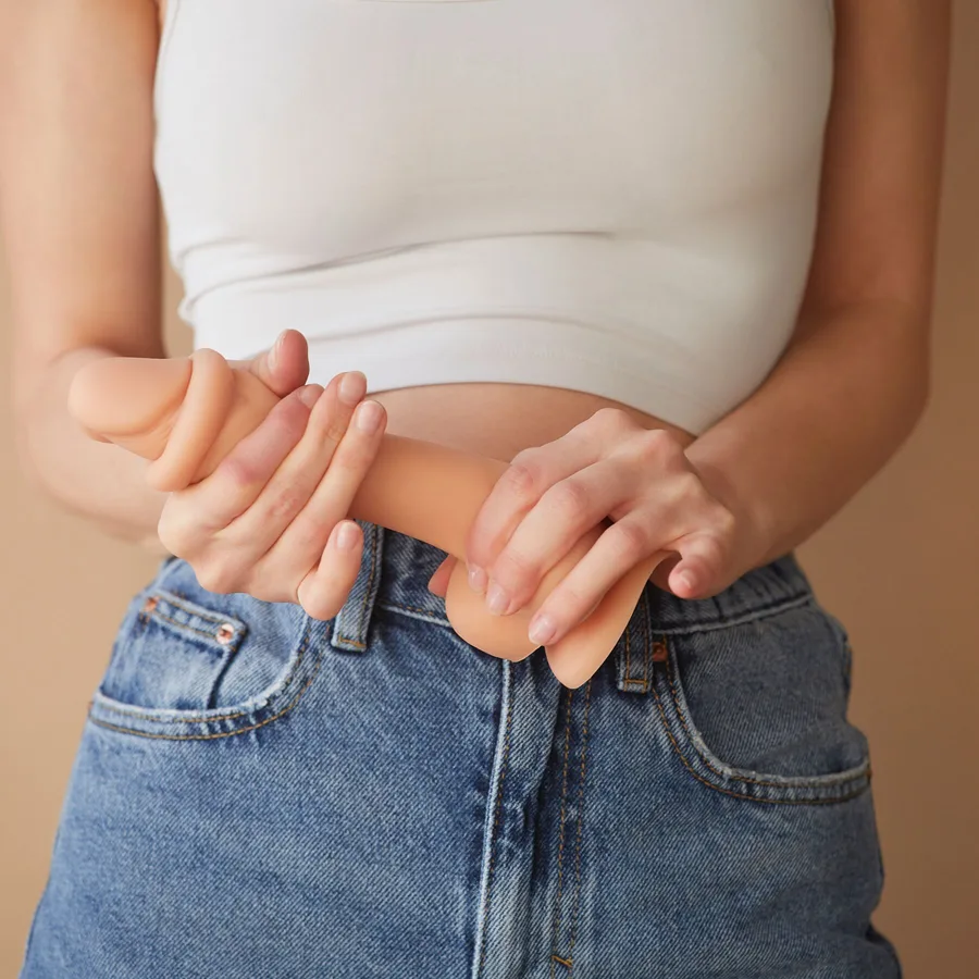 Реалістичний фалоімітатор Strap-On-Me Sliding Skin Realistic Dildo Vanille S, ефект рухливої шкіри