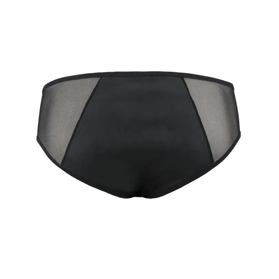 Мужские слипы на молнии Passion 042 SLIP TIMMY S/M Black, экокожа, сетка