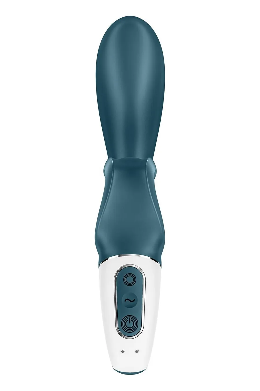 Смарт вібратор-кролик Satisfyer Hug Me Bluegrey, 2 мотори, діаметр 4,2см, широка кліторальна частина