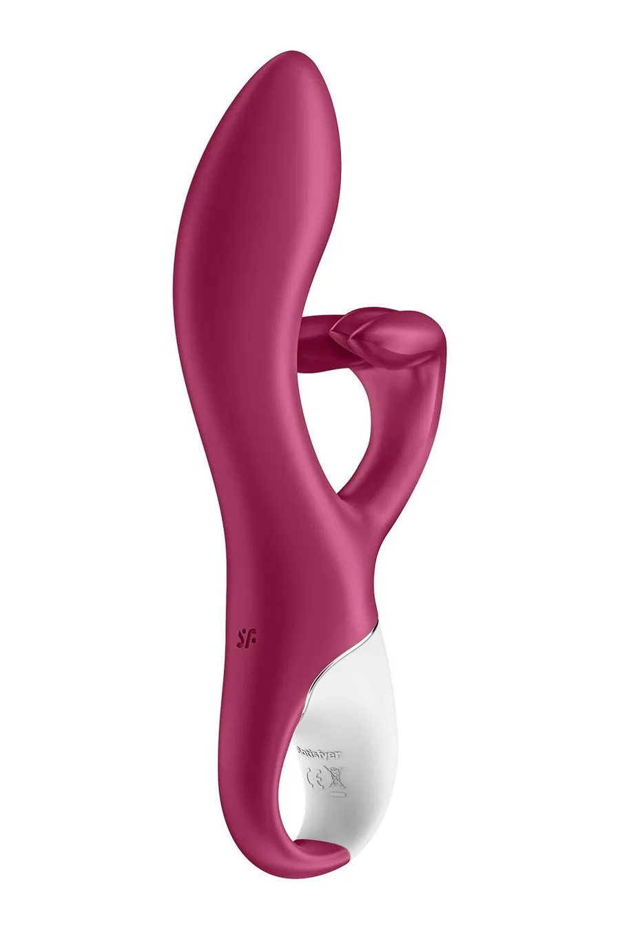 Вибратор кролик с тройным отростком Satisfyer Embrace me Berry, 2 мотора, диаметр 3,6 см