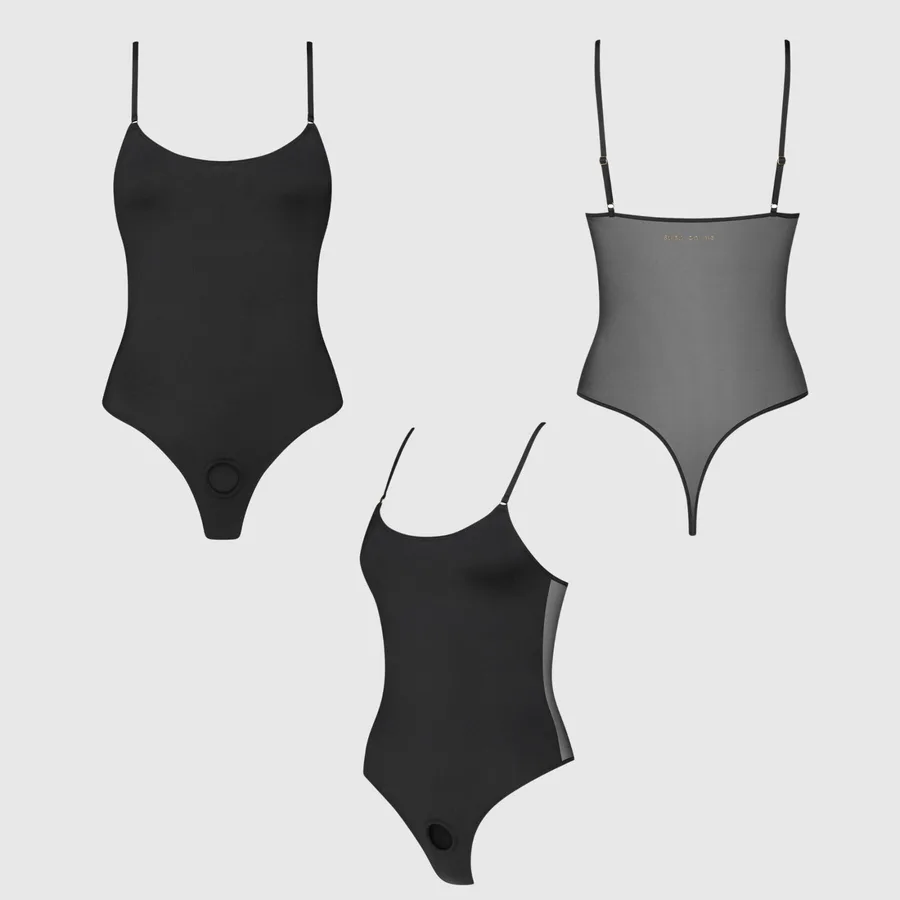 Боді з фіксацією ділдо Strap-On-Me Harness Body Signature - M - Black