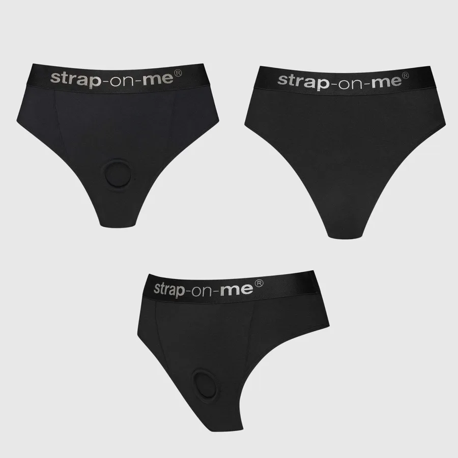 Трусики с фиксацией дилдо Strap-On-Me Harness Lingerie Idole - XL - Black