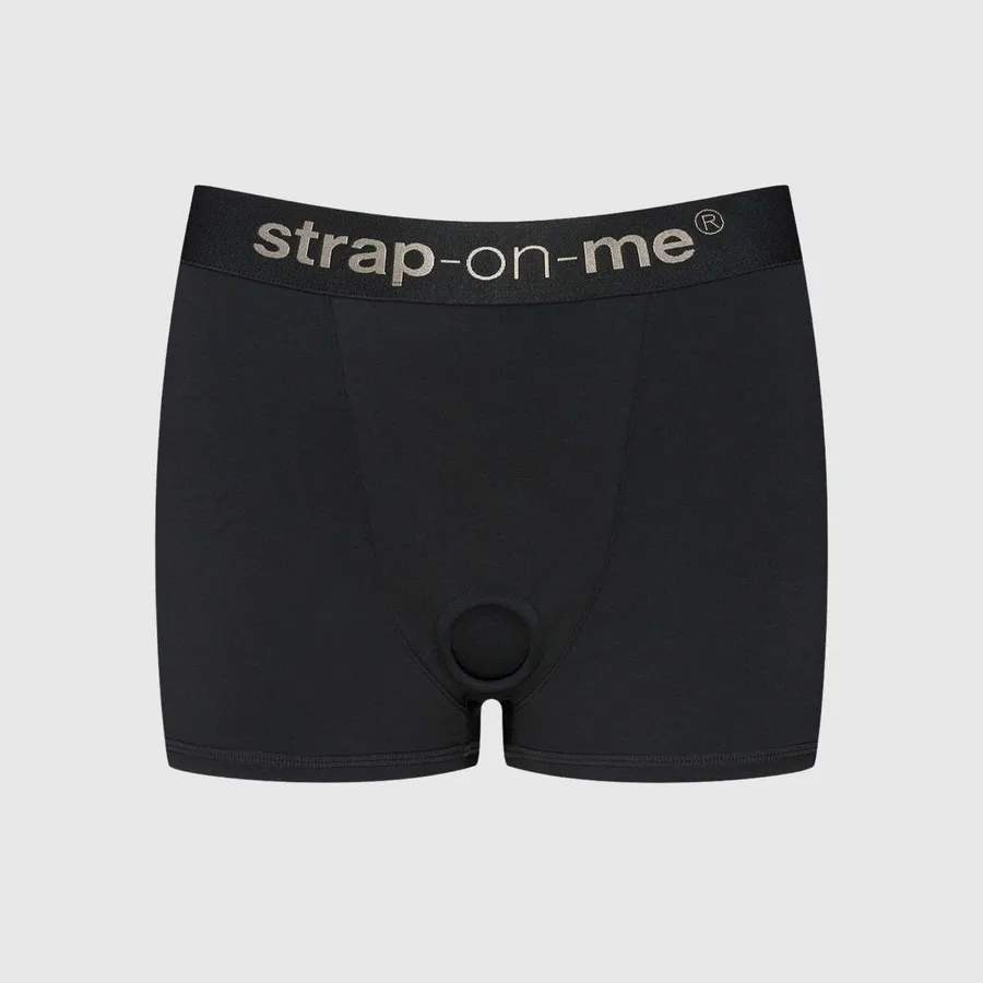 Шорты с фиксацией дилдо Strap-On-Me Harness Lingerie Allure - L - Black