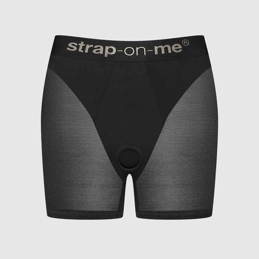Шорти з фіксацією ділдо Strap-On-Me Harness Lingerie Halo - L - Black
