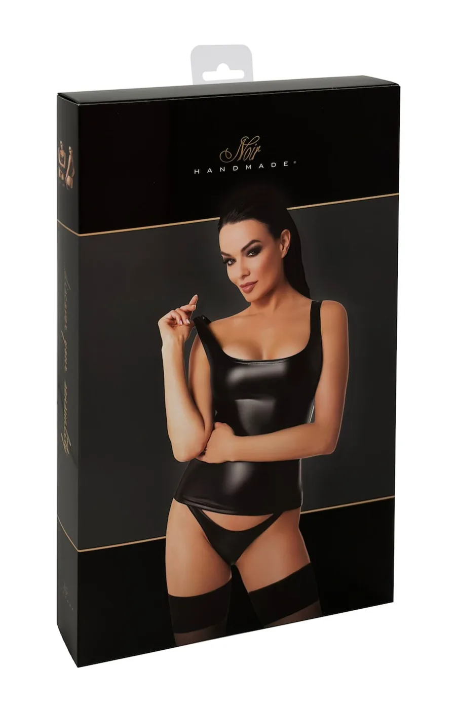 Топ Noir Handmade F346 Powerwetlook top - M