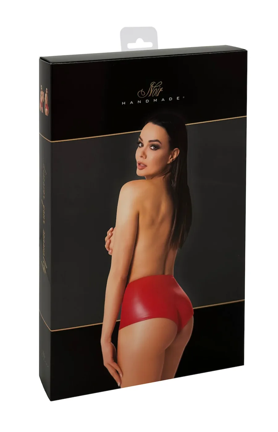 Шорти Noir Handmade F356 Red powerwetlook shorts - XL