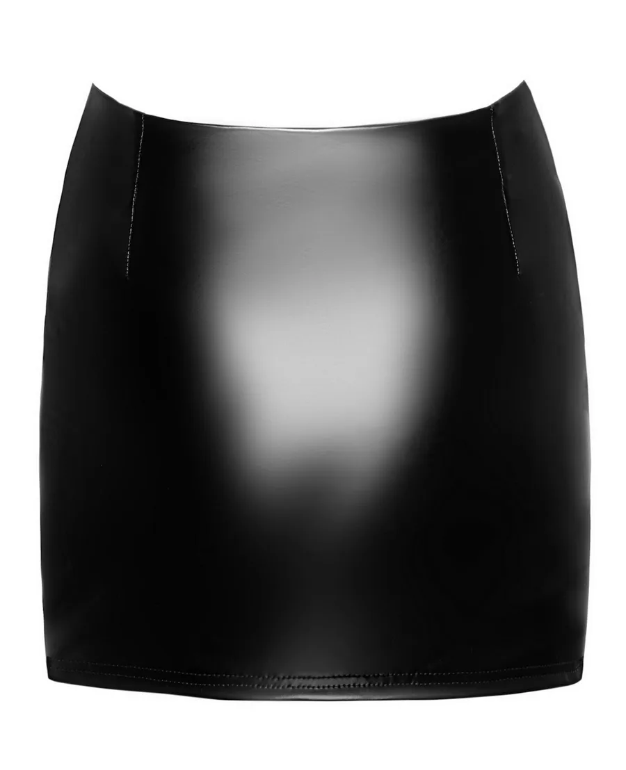Спідниця Noir Handmade F345 Powerwetlook skirt with garter - XL