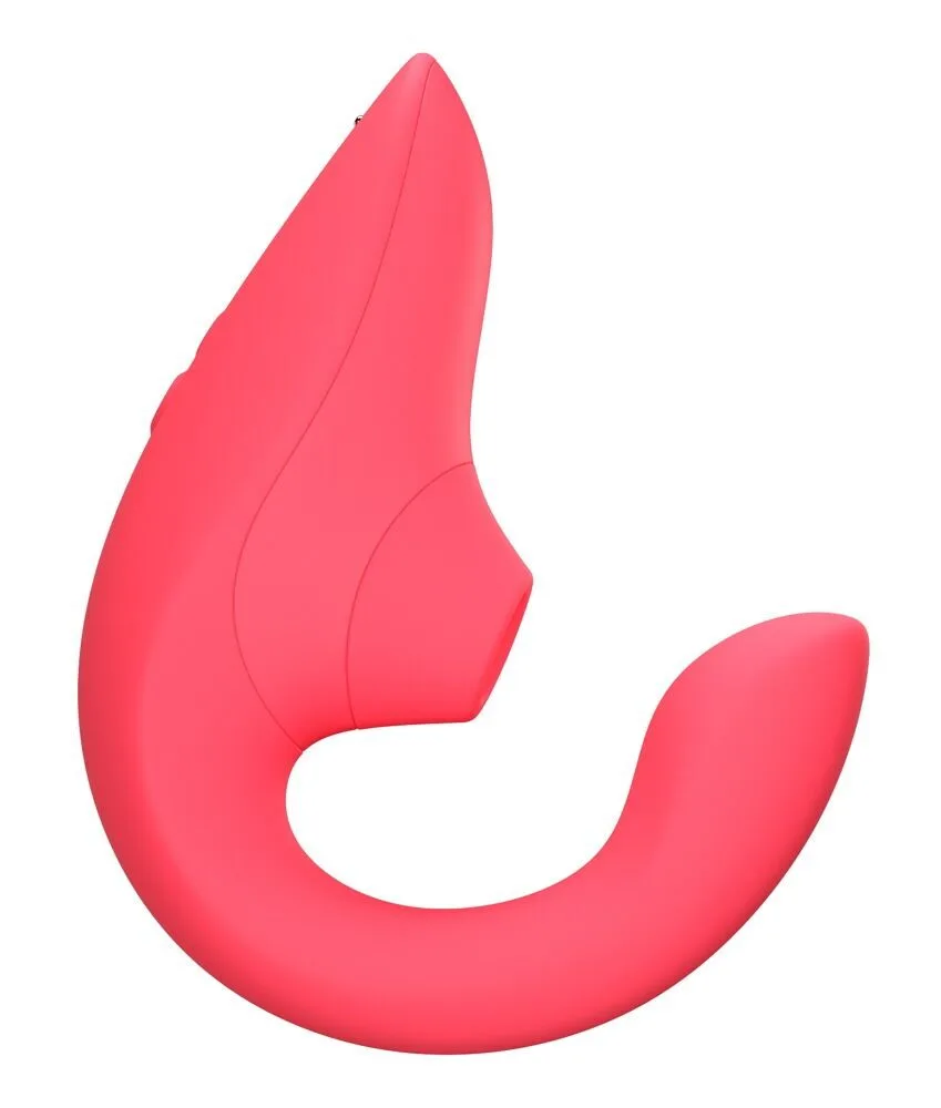 Вагинально-клиторальный стимулятор Womanizer Blend Vibrant Rose, вибрация + вакуум, 2 мотора