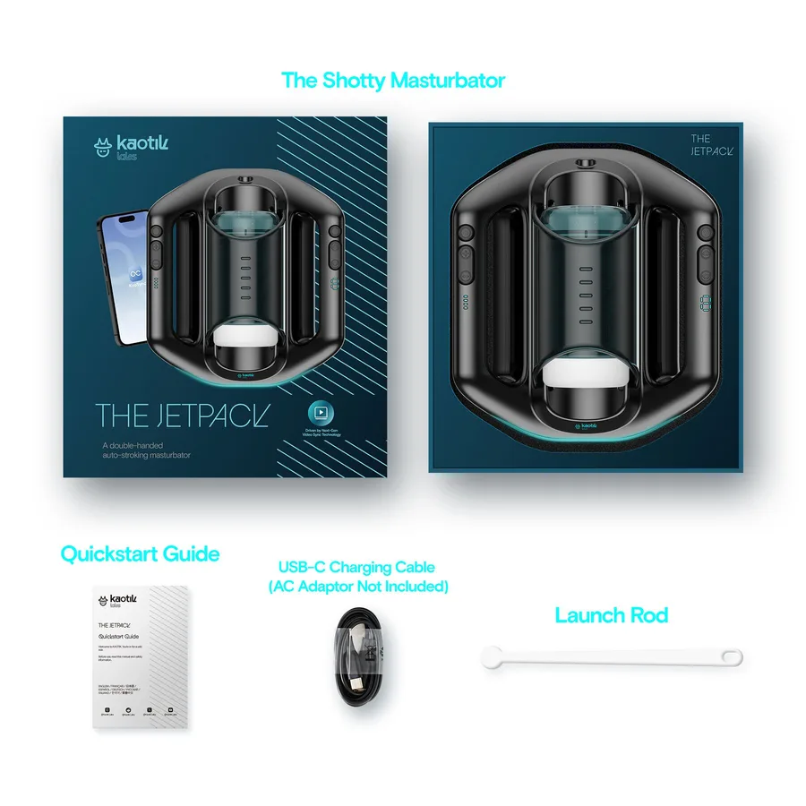 Смарт-мастурбатор Kaotik Labs The Jetpack, режим edging, очень мощный, имитация фрикций