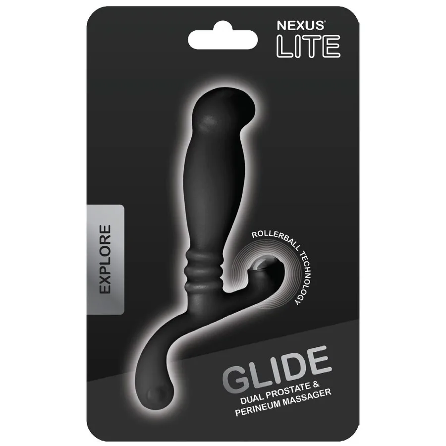 Масажер простати Nexus Glide Black для новачків, ультрастимулювальний, з масажером промежини