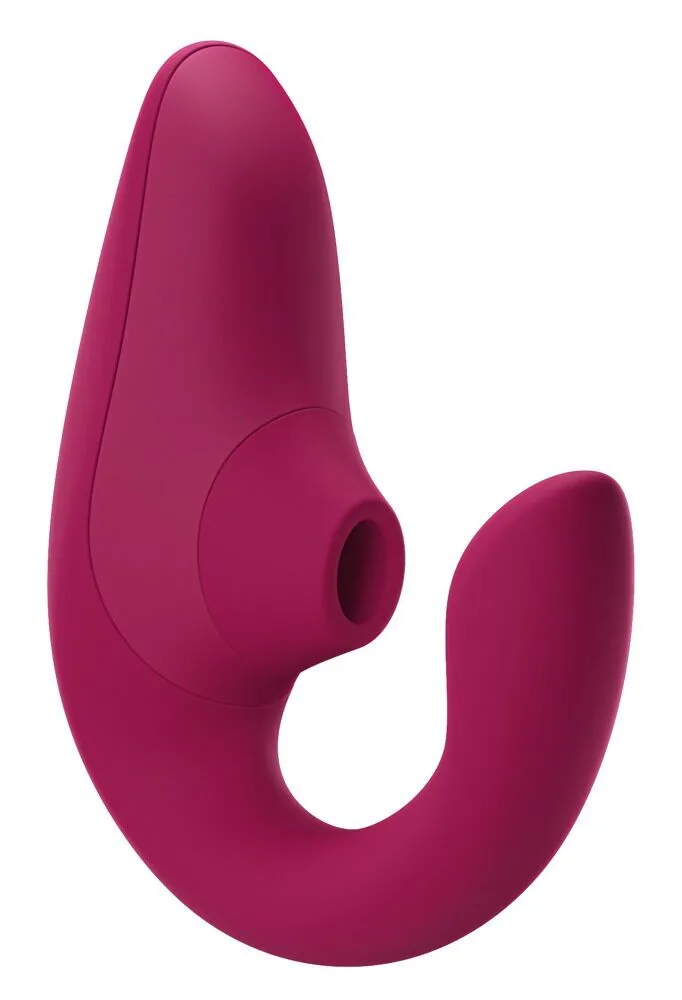 Вагинально-клиторальный стимулятор Womanizer Blend Vibrant Pink, вибрация + вакуум, 2 мотора