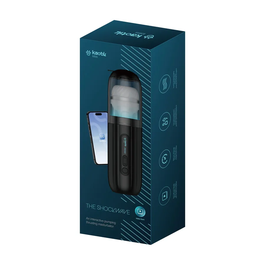 Смарт-мастурбатор Kaotik Labs The Shockwave, режим edging, імітація фрикцій