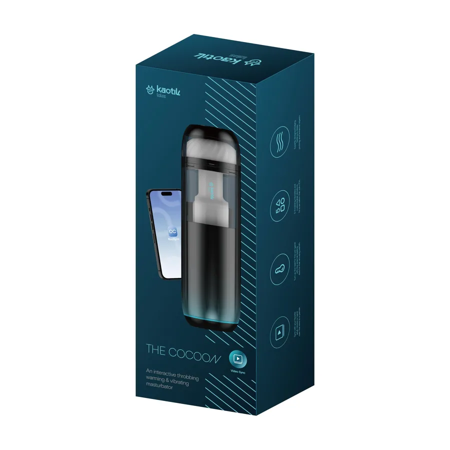 Смарт-мастурбатор Kaotik Labs The Cocoon, режим edging, пульсації, підігрів до 42 °C