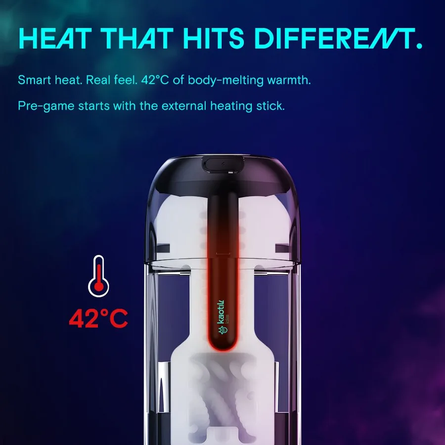 Смарт-мастурбатор Kaotik Labs The Cocoon, режим edging, пульсації, підігрів до 42 °C