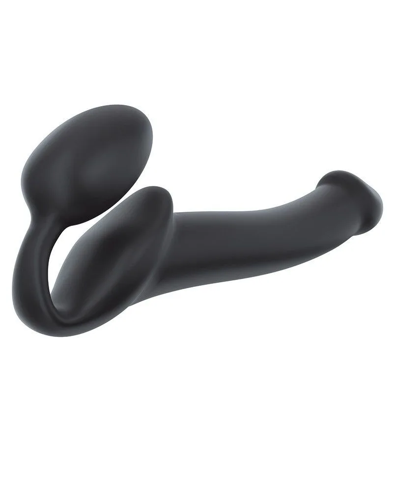 Безремінний страпон Strap-On-Me Black M, повністю регульований, діаметр 3,3 см