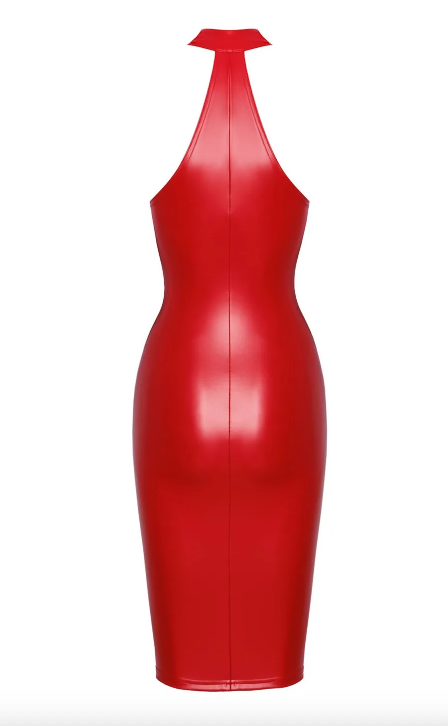 Сукня Noir Handmade F354 Red powerwetlook dress - L